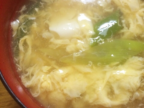 麺つゆで簡単！豆腐と卵のすまし汁